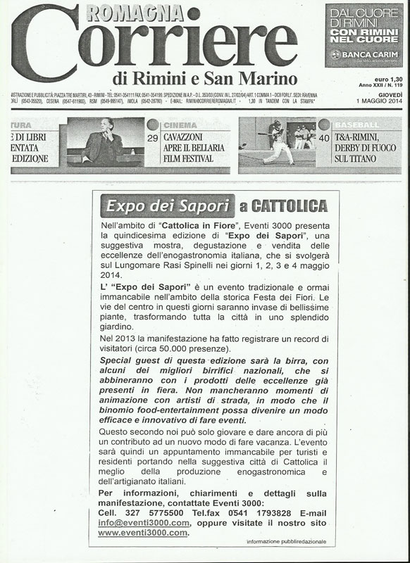 Rassegna stampa Corriere Romagna
